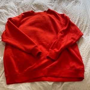 Red comfy sweater